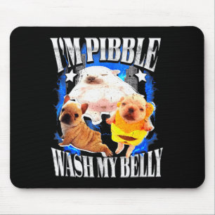 Im Pibble Was Mijn Buik Franse Bulldog Muismat