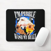 Im Pibble Wash My Belly Frenchie Bulldog  Muismat (Met muis)