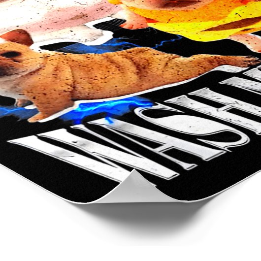 Im Pibble Wash My Belly Frenchie Bulldog Poster (Hoek)