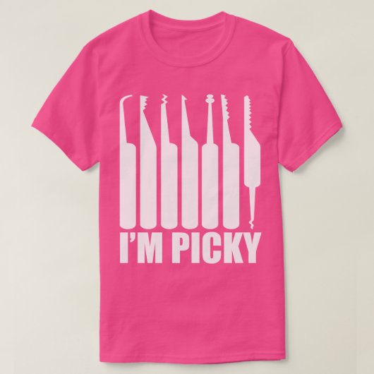 Im Picky Grappige Slotenmaker Pun T-shirt (Design voorkant)
