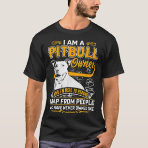 Im Pit Bull Terrier Eigenaar Hond Liefde R Pap Mam T-shirt