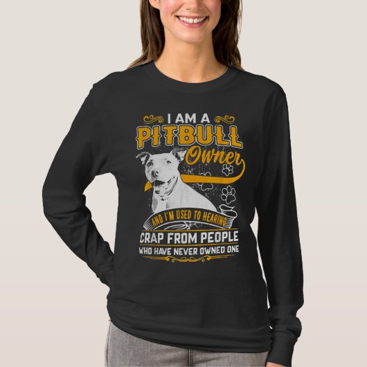 Im Pit Bull Terrier Eigenaar Hond Liefde R Pap Mam T-shirt (Voorkant)