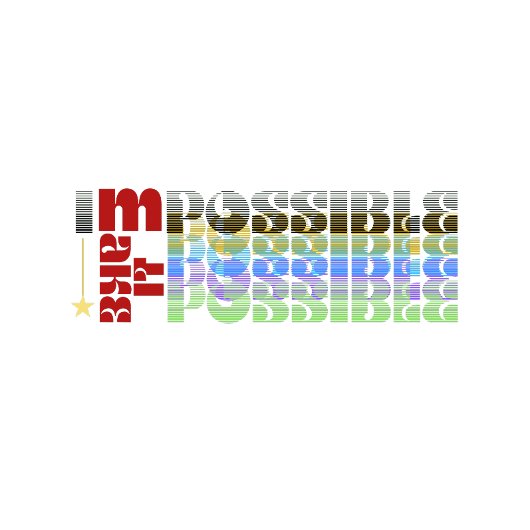 I'm Possible Motivatie Typography  Tri-Blend Shirt