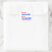 I'm Possible Sticker - Motiverende quote (Tas)