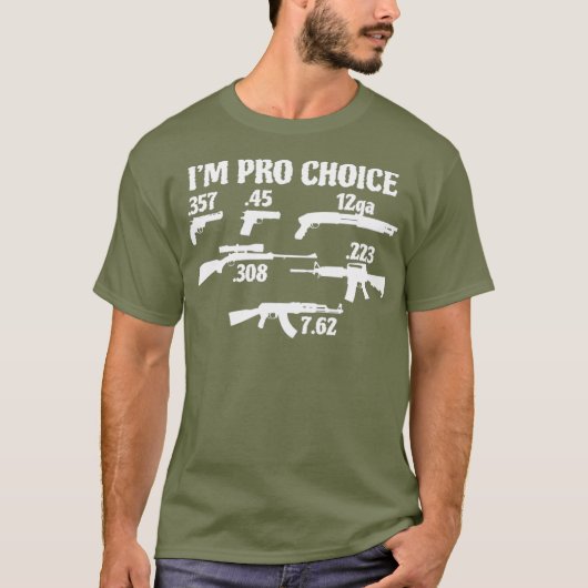 Im Pro Choice kies je kaliber Pro Pistool 2A cadea T-shirt (Voorkant)
