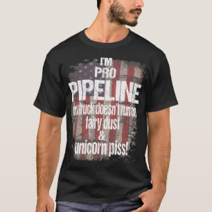 Im Pro Pipeline Welders USA Flag Trump Train T-shirt