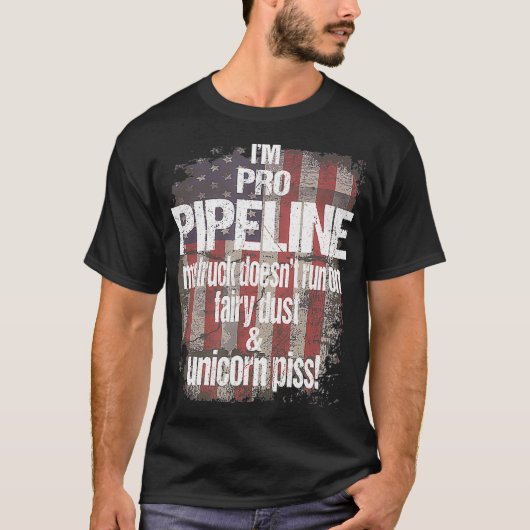 Im Pro Pipeline Welders USA Flag Trump Train T-shirt (Voorkant)