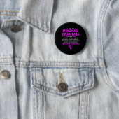 I'm Proud Grandma Of Epilepsy Warrior T Ronde Button 5,7 Cm (In situ)