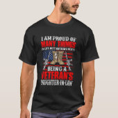 I'M Proud Of Being A Veteran'S Daughter-In-Law Vet T-shirt (Voorkant)