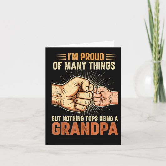 I'm Proud Of Many Things Life Nothing Beats Being Kaart (Voorkant)