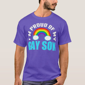 Im Proud of My Gay Son LGBQ mama of papa T-shirt