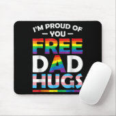 I'm Proud Of You Dad Hugs Lgbt Pride Awareness Gif Muismat (Met muis)