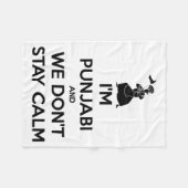 Im Punjabi And We Dont Keep Calm Baby  Fleece Deken (Voorkant (Horizontaal))