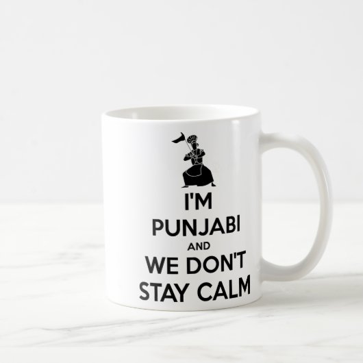 Im Punjabi And We Dont Keep Calm Baby  Koffiemok (Rechts)