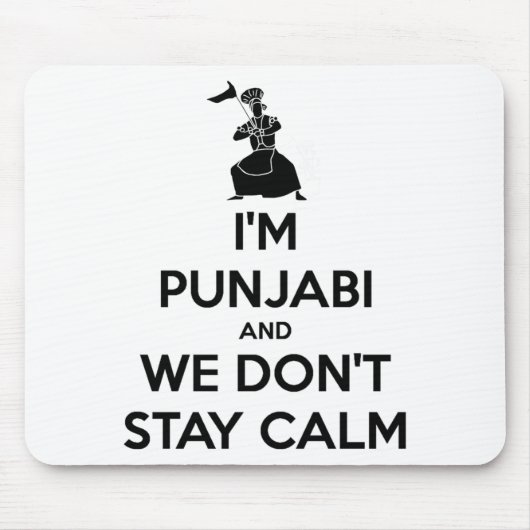 Im Punjabi And We Dont Keep Calm Baby  Muismat (Voorkant)