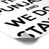 Im Punjabi And We Dont Keep Calm Baby  Poster (Hoek)