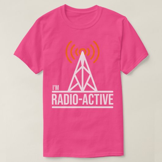 Im-radio actieve uurradio (2) t-shirt (Design voorkant)