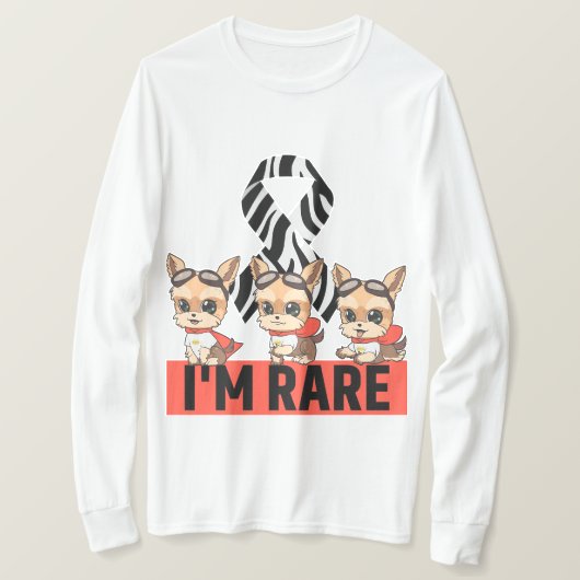 I'm Rare JJ 3 Poses T-shirt met lange mouwen (Design voorkant)