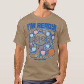 Im Ready Coffee Octopus Blue by Tobe Fonseca T-shirt (Voorkant)