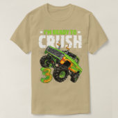 Im Ready of Crush 3rd Birthday Boy Monster Ruck 3 T-shirt (Design voorkant)