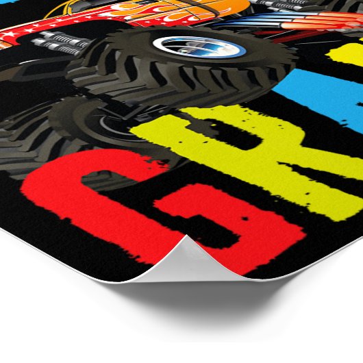 Im Ready To Crush 1st Grade Boy Monster Truck Ck T Poster (Hoek)