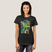 I'm Ready To Crush 1st Grade Dinosaur Rex Back To  T-shirt (Voorkant volledig)
