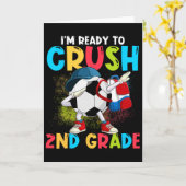 I'm Ready To Crush 2nd Grade Soccer Ll 1st Day Of Kaart (Gele Bloem)