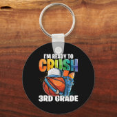 I'm Ready To Crush 3rd Grade Sketll Ck To School B Sleutelhanger (Voorkant)