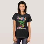 I'm Ready To Crush 4th Grade Dinosaur Back to Scho T-shirt (Voorkant volledig)
