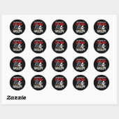 I'm Ready To Crush 4th Grade Ninja First Day Back Ronde Sticker (Vel)