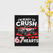 I'm Ready To Crush 67 Hearts Truck 7 6 Valentines Kaart (Gele Bloem)