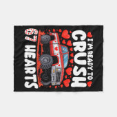 I'm Ready To Crush 67 Hearts Truck Funny 6 7 Valen Fleece Deken (Voorkant (Horizontaal))