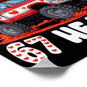 I'm Ready To Crush 67 Hearts Truck Funny 6 7 Valen Poster (Hoek)