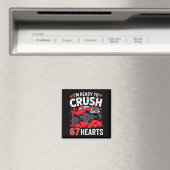 I'm Ready To Crush 67 Hearts Truck Valentines Day  Magneet (Insitu (Vaatwasser))