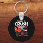 I'm Ready To Crush 67 Hearts Truck Valentines Day Sleutelhanger (Voorkant)
