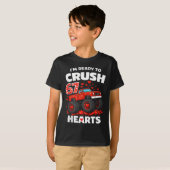 I'm Ready To Crush 67 Hearts Truck Valentines Day  T-shirt (Voorkant volledig)