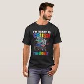 I'm Ready To Crush 7th Grade Dinosaur Back To Scho T-shirt (Voorkant volledig)