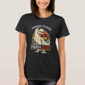 I'm Ready To Crush FOURTH GRADE Dinosaur Boys Back T-shirt (Voorkant)