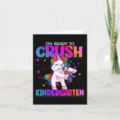 I'm Ready To Crush Kindergarten Back To School Kin Kaart (Voorkant)