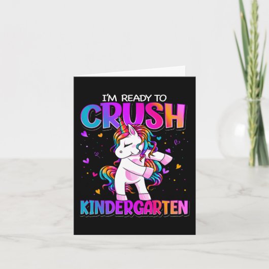 I'm Ready To Crush Kindergarten Back To School Kin Kaart (Voorkant)