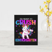 I'm Ready To Crush Kindergarten Back To School Kin Kaart (Gele Bloem)
