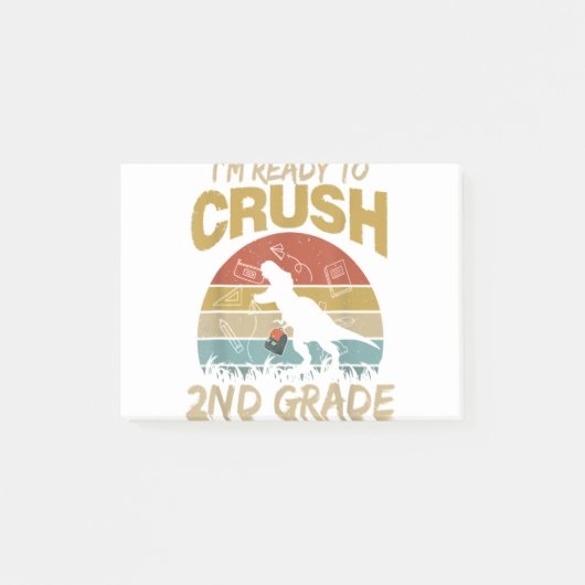 I'm Ready To Crush Preschool Dinosaur Back To Scho Post-it® Notes (Voorkant)