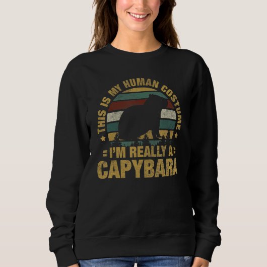 I'm Really A Capybara Capybaras Lovers Trui (Voorkant)