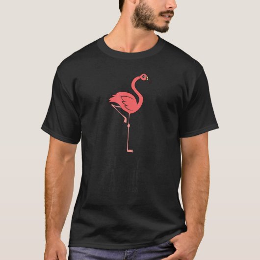 I'm Really A Flamingo This Is My Human Costume 1 T-shirt (Voorkant)