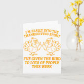 I'm Really Into The Thanksgiving Srit I've Given T Kaart (Gele Bloem)