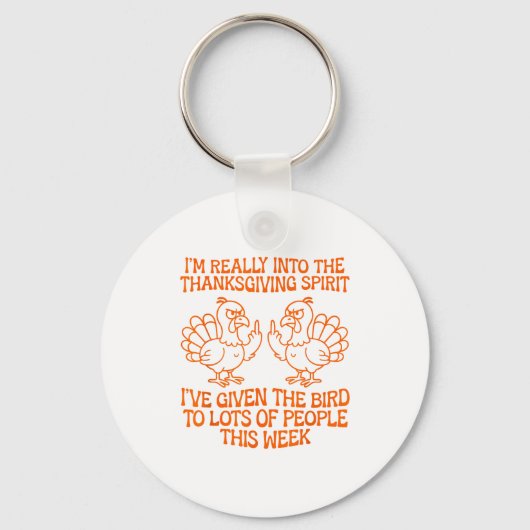I'm Really Into The Thanksgiving Srit I've Given T Sleutelhanger (Voorkant)