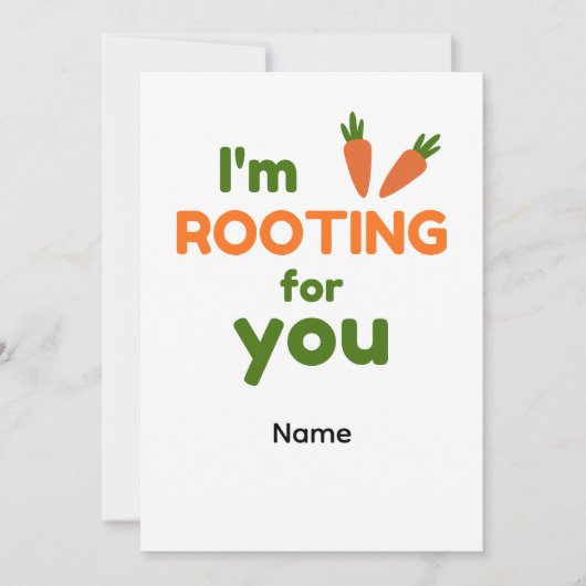 I'm Rooting for You Kaart (Voorkant)