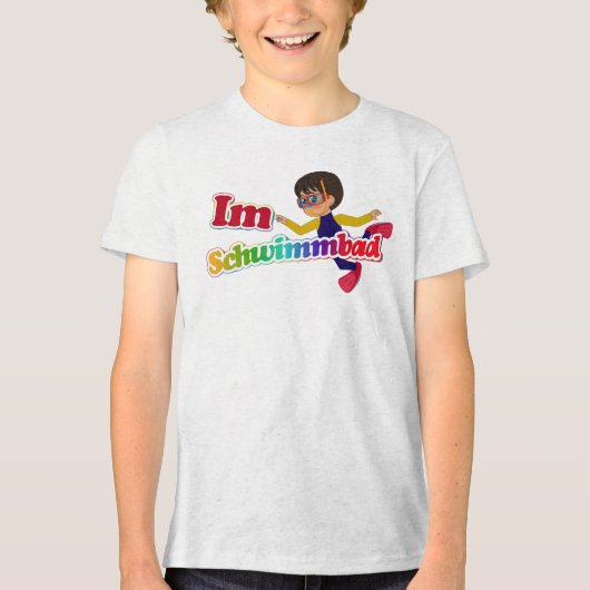 Im Schwimmbad Tri-Blend Shirt (Voorkant)