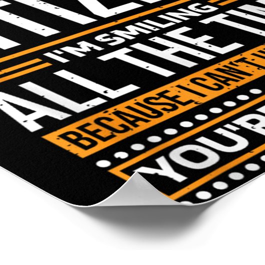 I'm Senior Citizen I'm Smiling All The Time, Senio Poster (Hoek)