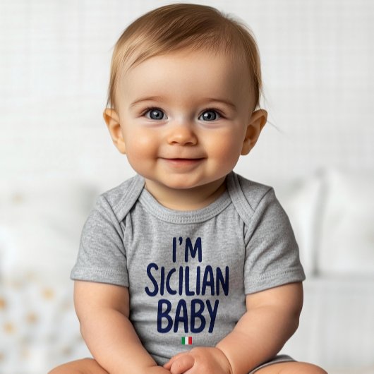 "I'm Sicilian Baby" Funny Pride of Sicily Romper